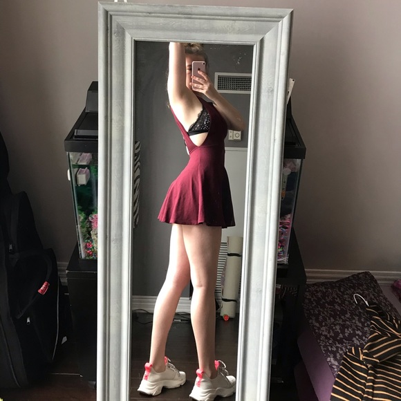 American Apparel Dresses & Skirts - 🦋3/50$ American Apperal low back wine dress
